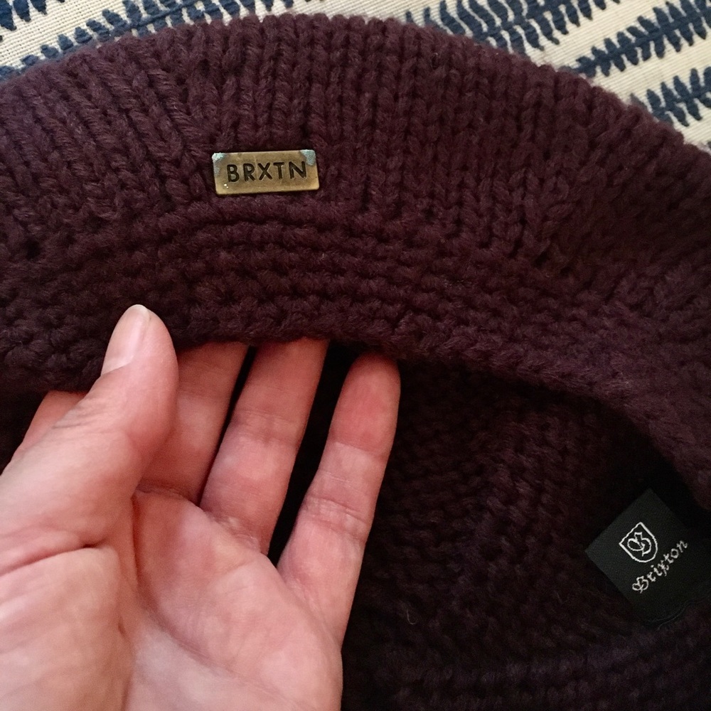 VTG Brixton Knit Beret Purple small